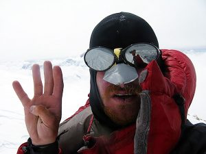 File image of Kowalski on a summit at high altitude.