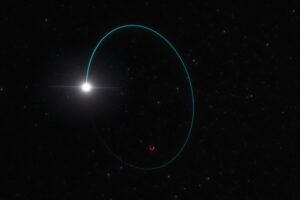 Illustration of the system that revealed the existence of Gaia-BH3.