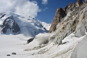 rockfall on the Cosmic Ridge