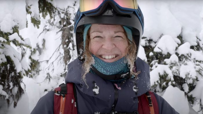 Kim Vinet smiling after a day of play