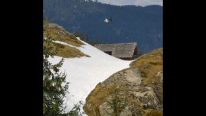 Candide Thovex catches air with no snow to catch him.