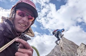 Eric Gilbertson and Andreas Frydensberg on a summit.