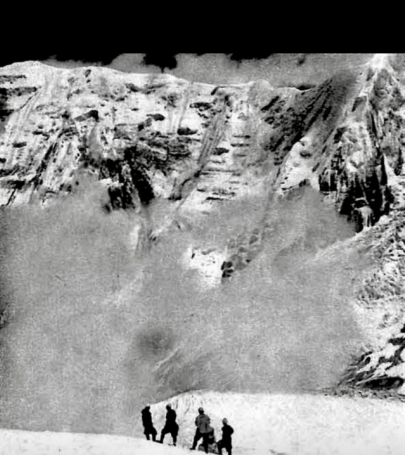 The team members during the 1950 expedition. 