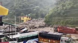 landslide in the Indian Himalaya