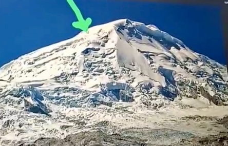 Marked in green where Terada and Inada got stranded.