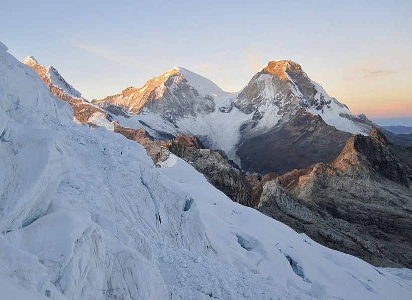 Huascaran at sunrise. 