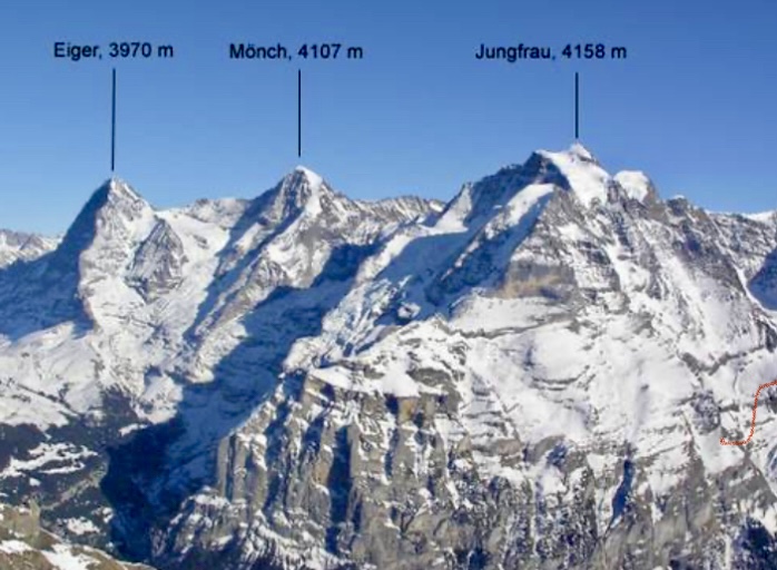 Eiger, Mönch and Jungfrau.