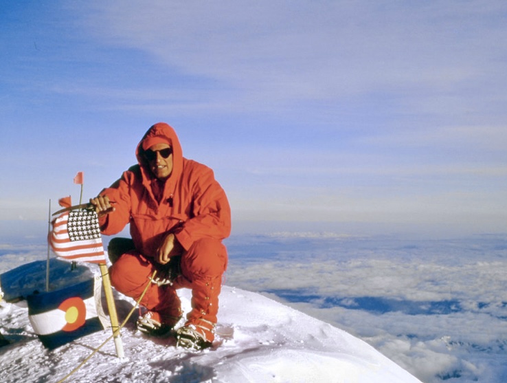 Howard Snyder on the summit of McKinley.