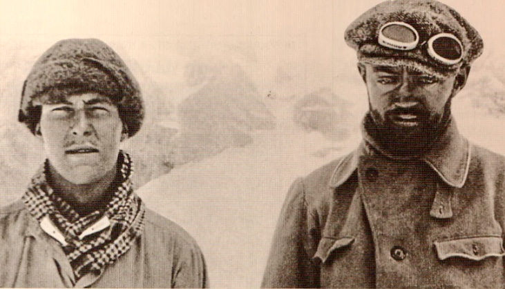 House and Wiessner after decending from thr summit of Mount Waddington.