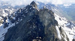 Fluchthorn after the rockfall.