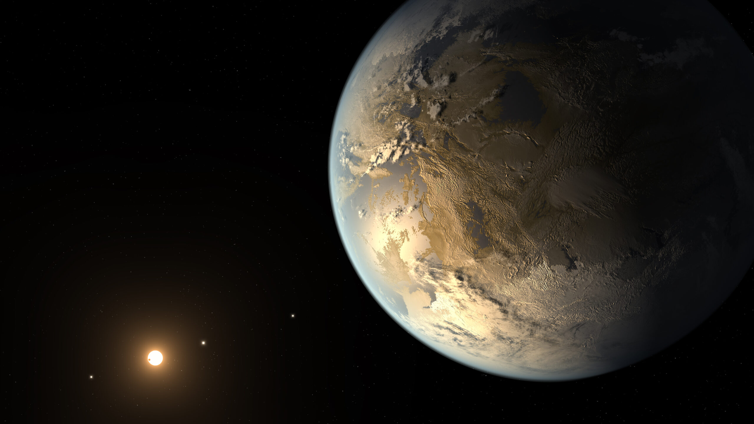 An artist's impression of a planet.