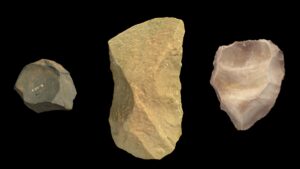 primitive stone tools