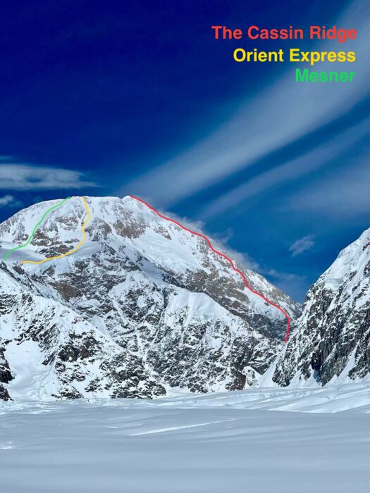 Two of the three lines Kilcoyne skied this season. 