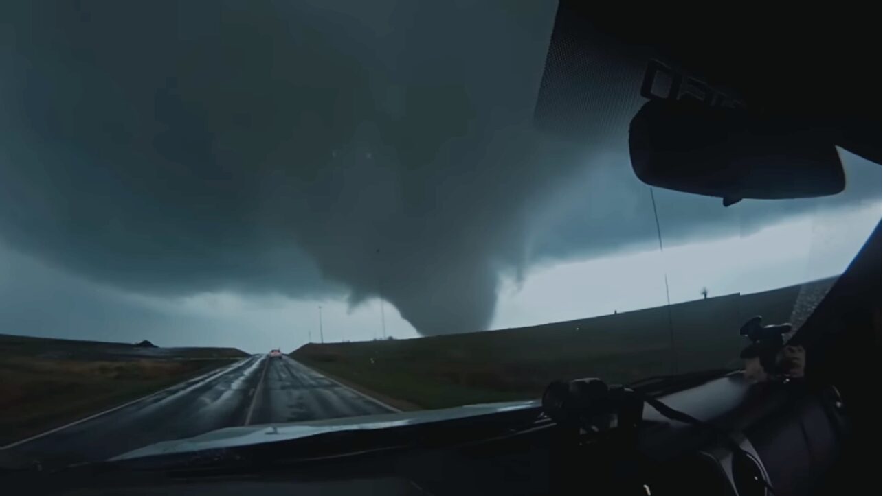 tornado through windshield