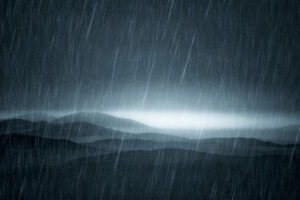 rain and clouds
