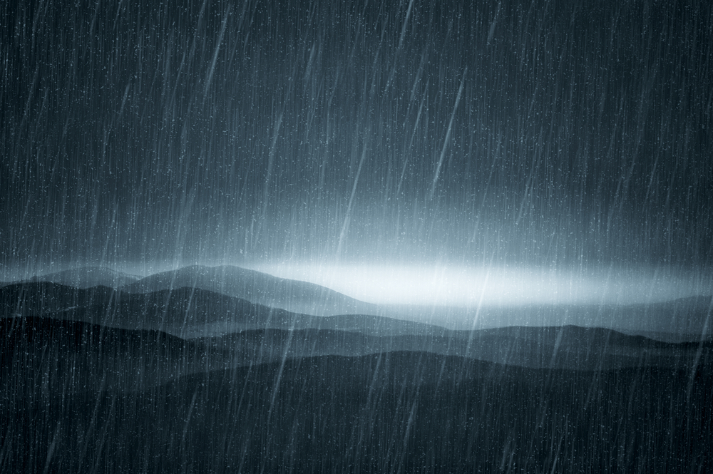 rain and clouds