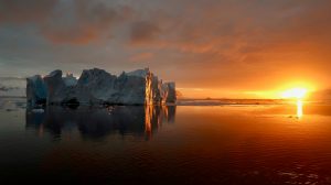 sun in antarctica