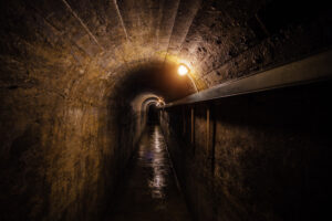 Underground tunnel.