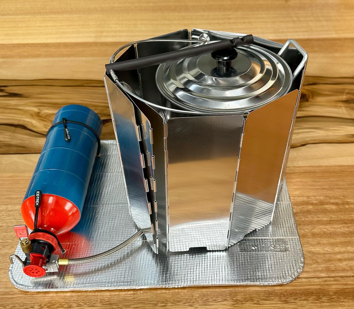A modified stove system.