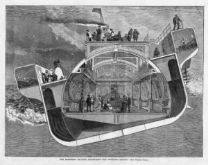 A transected diagram of the SS Bessemer