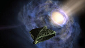 ship entering wormhole