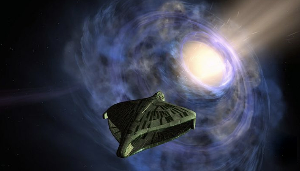 ship entering wormhole