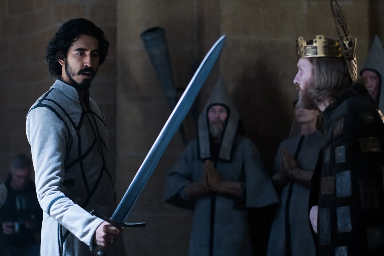 A man holding a sword.